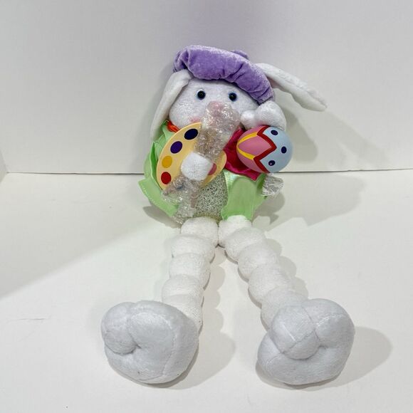 Avon 2008 Easter Bunny Melted Plastic Color Changing Egg Painter Shelf Sitter - Picture 15 of 17